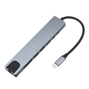 Speed-X 8 in 1 Multiport Type C To USB C 4K HDMI Adapter USB 3.0