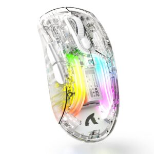 Transparent Wireless + Bluetooth Dual-Mode Rechargeable Mouse