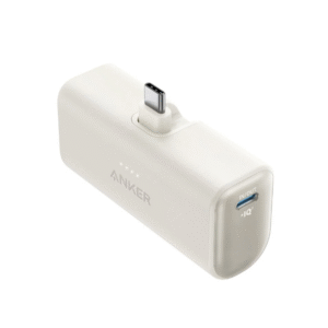 Nano 5,000mah Powerbank 22.5w, Built in Usb-C with Foldable Connector White Nano 5,000mah Powerbank 22.5w, Built in Usb-C with Foldable Connector White