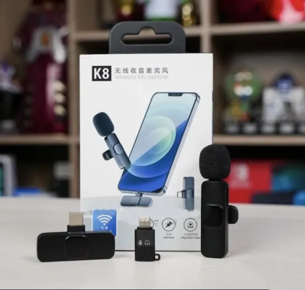 K8 Type-C Wireless Lavalier Microphone