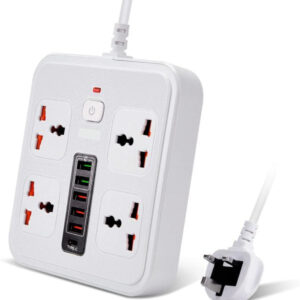 Universal Power Extension Strip with 6 Ports