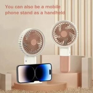 Rechargeable & Portable Handheld Fan with USB Charging and Mobile Phone Stand Rechargeable & Portable Handheld Fan with USB Charging and Mobile Phone Stand