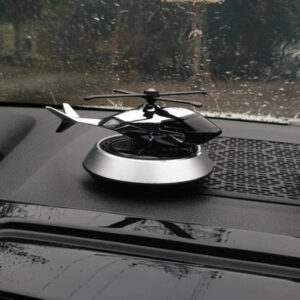 Solar Helicopter Car Air Freshener Metal