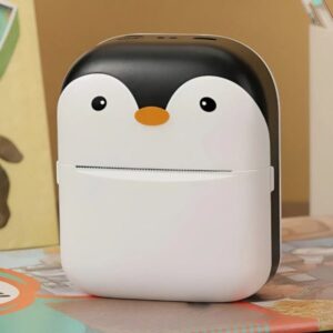The Adorable Penguin Design Rechargeable Portable Mini Printer