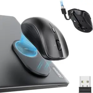ESR MagMouse Snap to Carry Wireless Mouse – Black