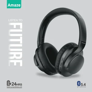 Amaze A650 Strong Base Wireless Headphone – Dark Grey – BIS