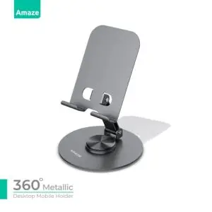 Amaze A560 360 Degree Metallic Deskop Mobile Holder – Gray – BIS Amaze A560 360 Degree Metallic Deskop Mobile Holder – Gray – BIS