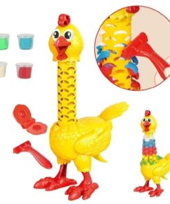 DOUGH FEATHER CHICKEN CALY FUN TOY SET FOR KIDS