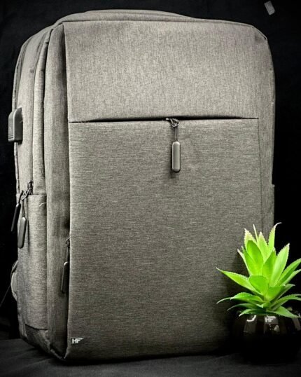 Premium Fabric Light Weight Shoulder Bag for 13 14 15 inch laptops | Multi Pockets & USB Port | Best Laptop Bags Price in Pakistan at HF Accessories Store