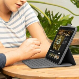 Logitech Slim Folio Full Size Keyboard Case for iPad