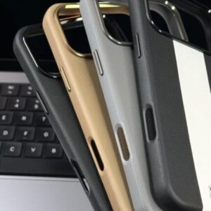 Leather Texture Design With MagSafe Back Case For iPhone 17 Pro Max