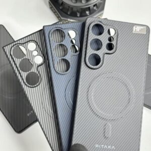 Premium Texture Carbon Look MagSafe Back Case For Samsung Galaxy S24 Ultra